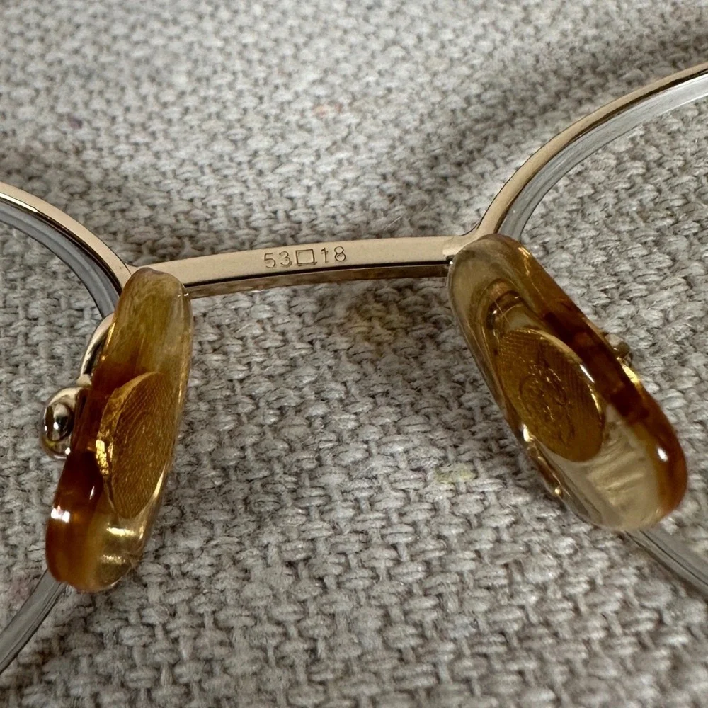 Marchon Tres Jolie 107 Black Golden Oval Eyeglasses Rhinestone Frames‎ 53-18-135